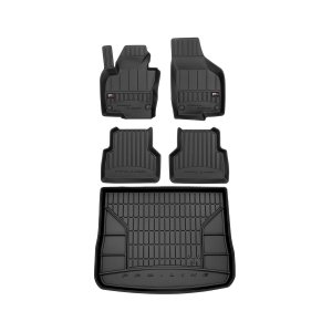 Volkswagen Tiguan Floor-Trunk Mats - Omac - 3D Premium - Black - '09-'17